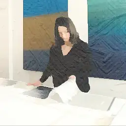 Cheval Blanc banner painting