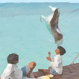 Cheval Blanc banner painting