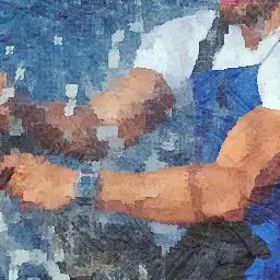 Officine Panerai banner painting